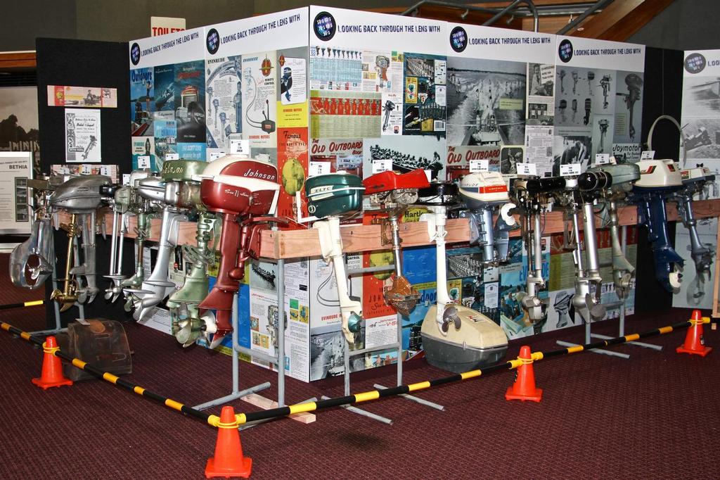 Vintage outboards - 2016 Hutchwilco New Zealand Boat Show © Richard Gladwell www.photosport.co.nz